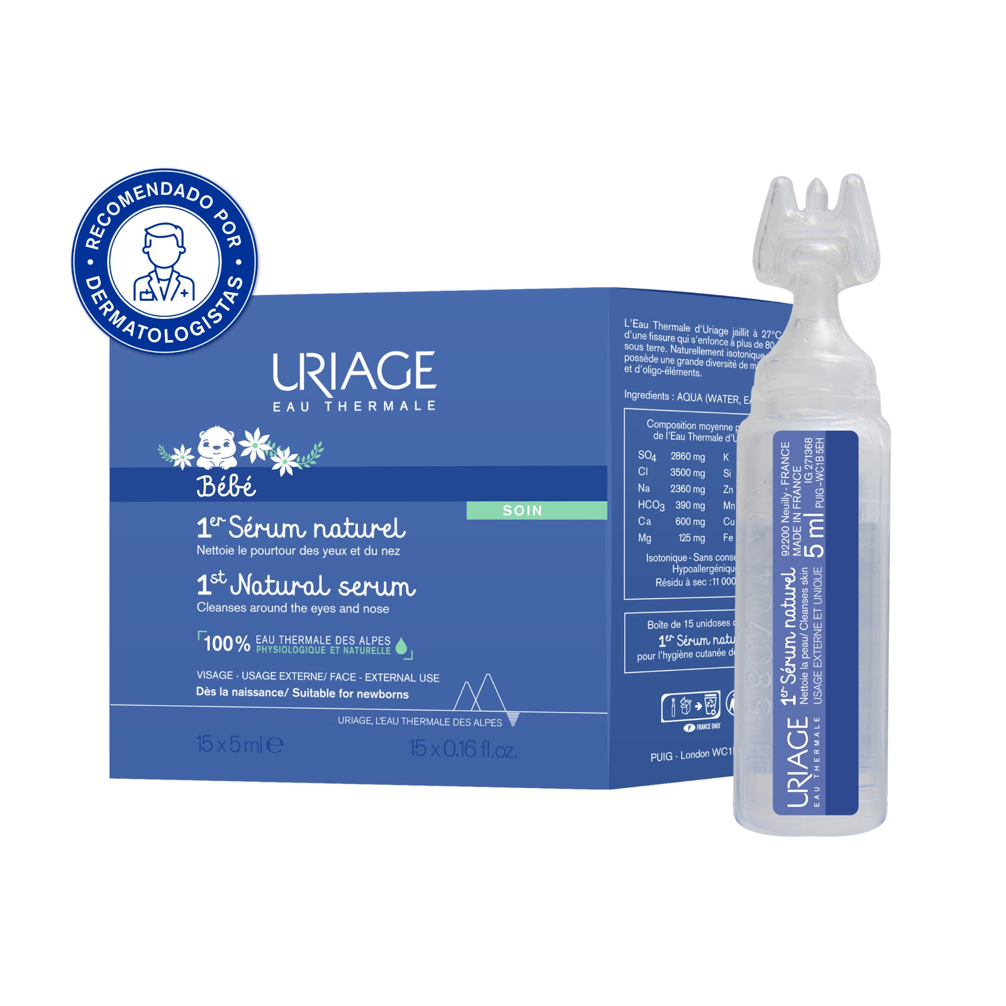Uriage Bebé 1º Soro Natural 5ml x15