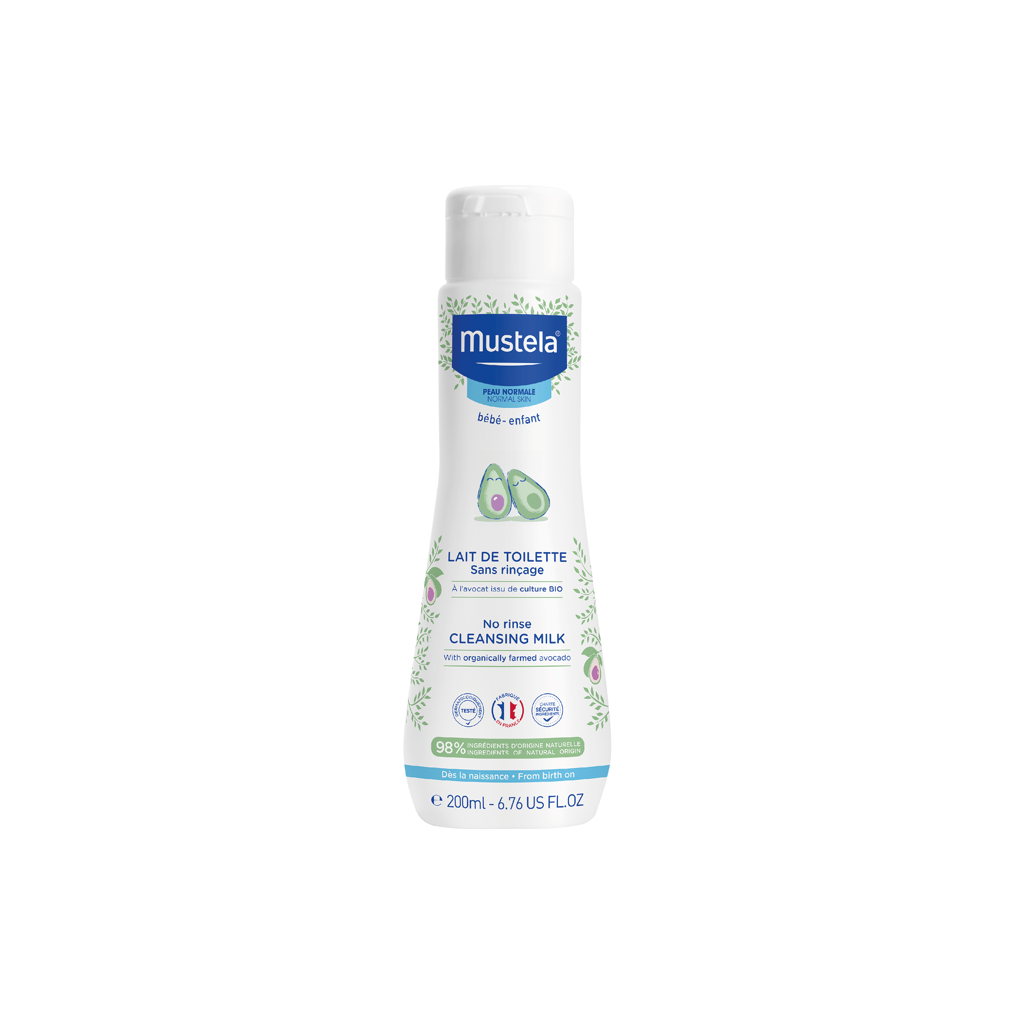 Mustela Leite de Limpeza sem Enxaguar 200ml