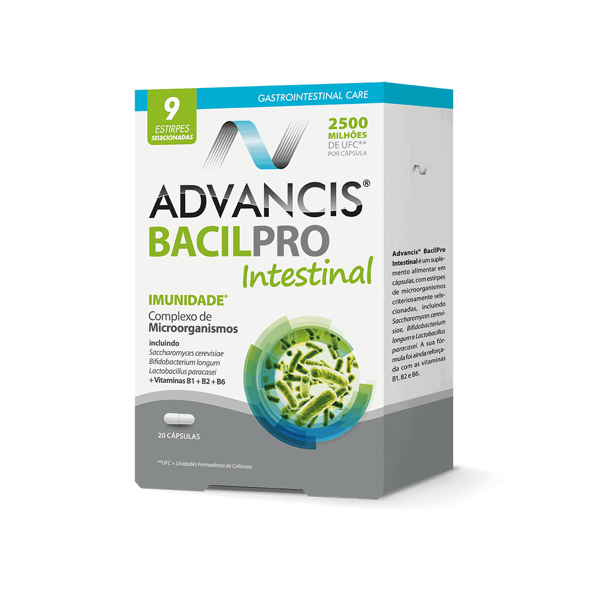 Advancis Bacilpro Intestinal 20 Cápsulas