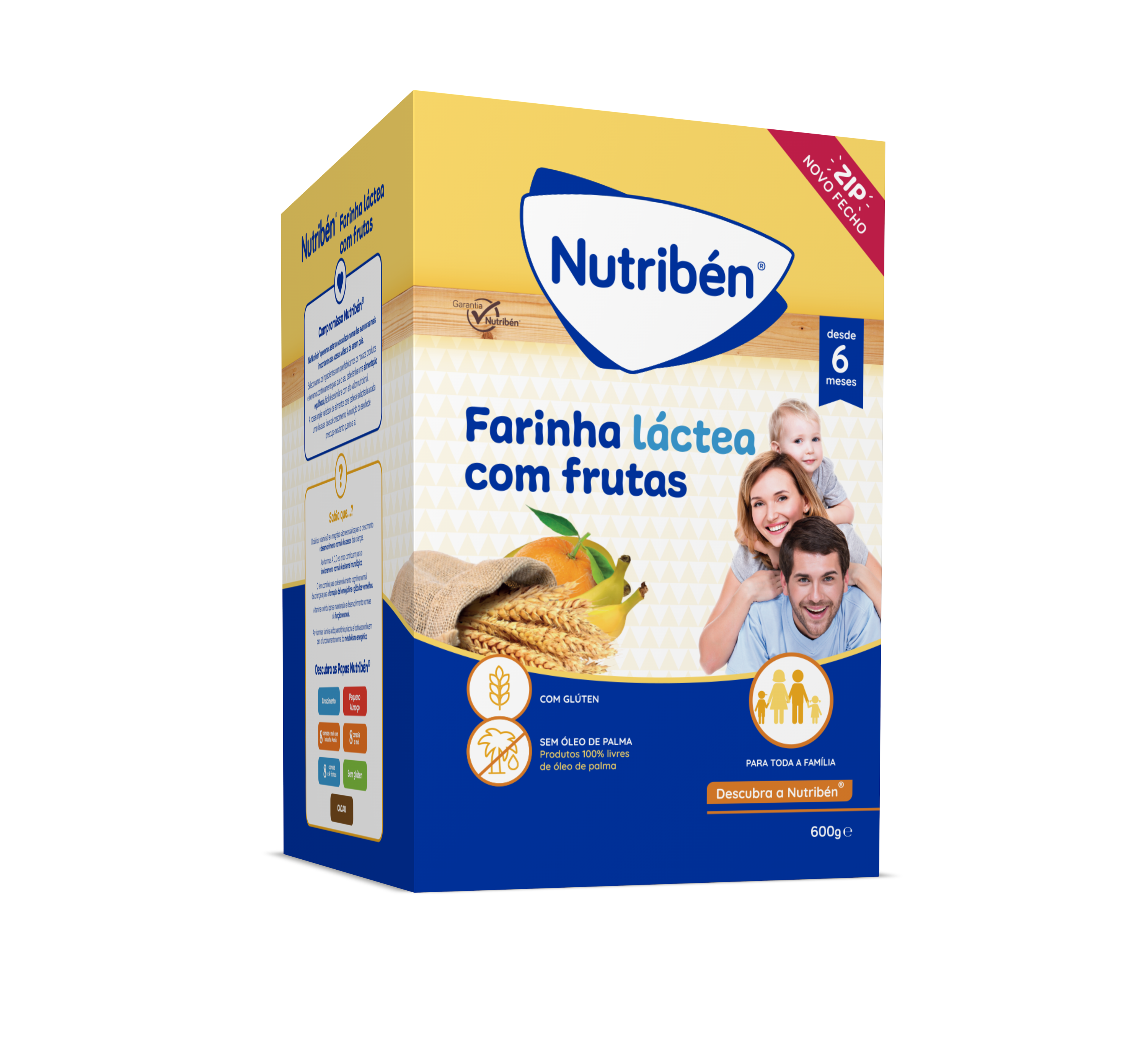 Nutribén milk-based cereal with fruit 600g