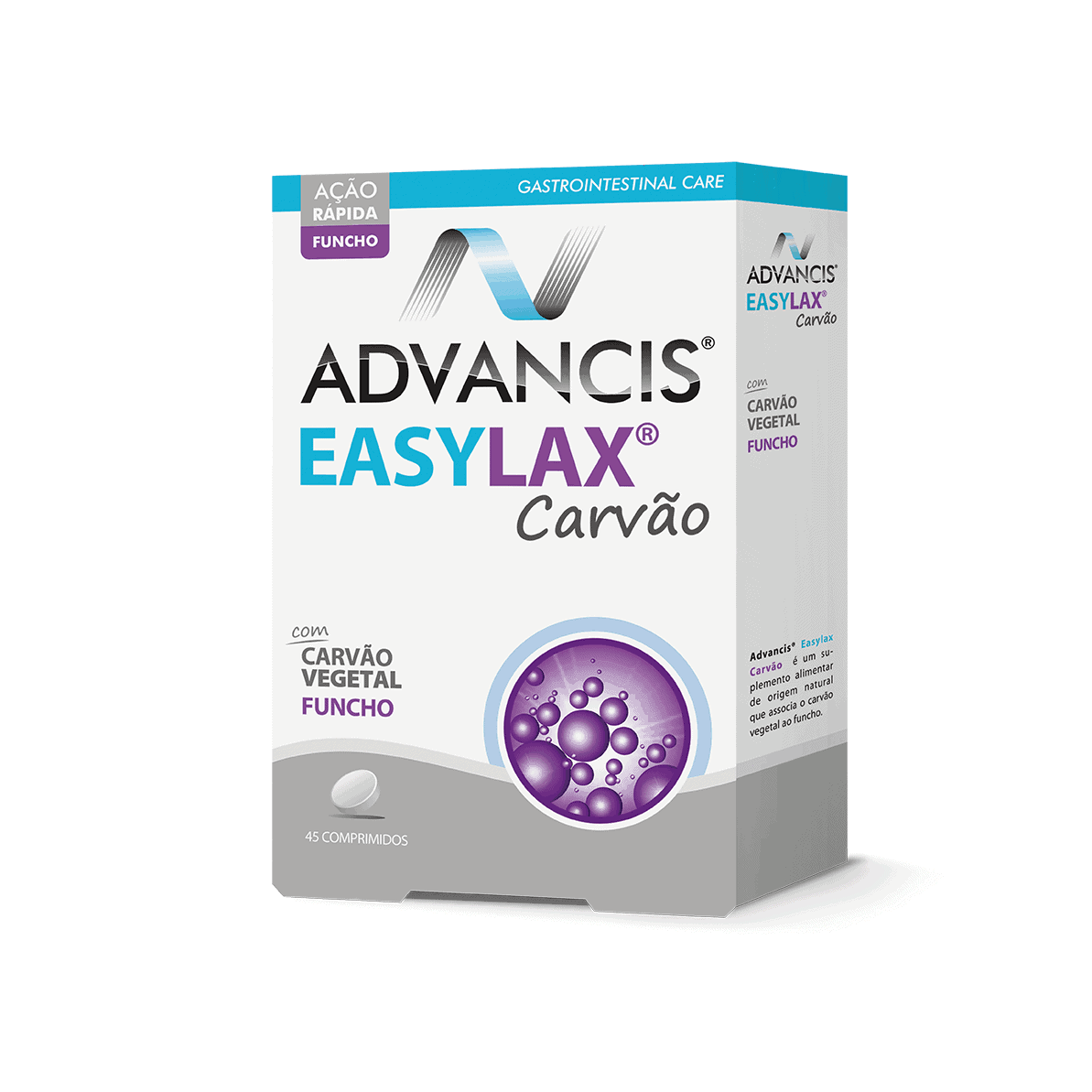 Advancis Easylax Carvão 45 Comprimidos