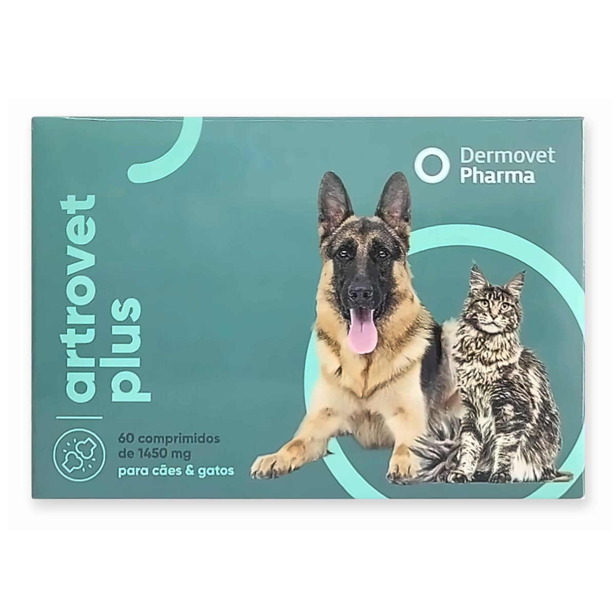• Artrovet Plus 60 Comprimidos Mastigáveis – Condroprotetor para Cães e Gatos