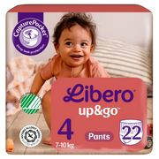 Libero Up&Go 4 fralda cueca 7-11 kg X 22