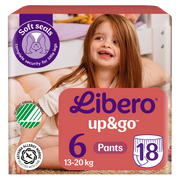 Libero Up&Go 6 fralda cueca 13-20 kg X18