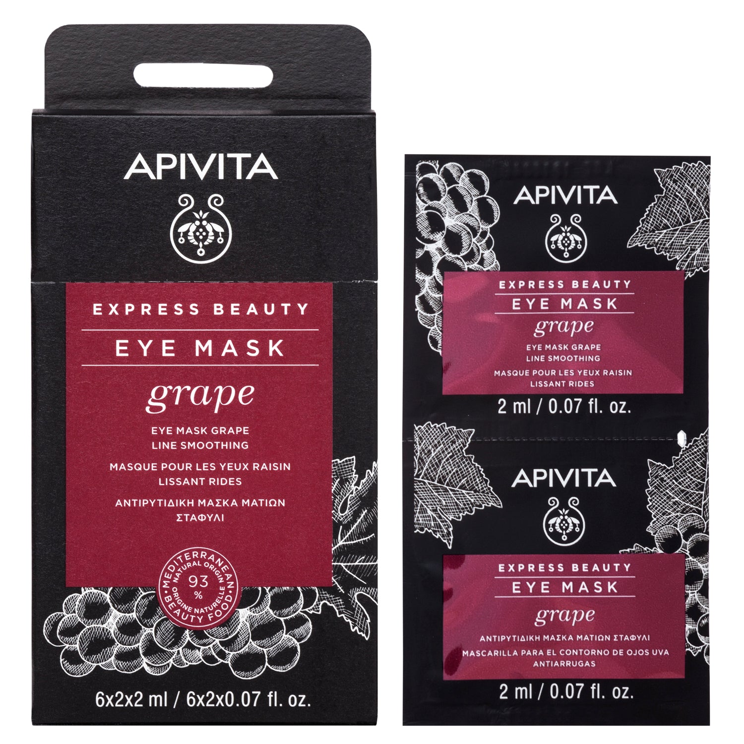 APIVITA Express Beauty Anti-Wrinkle Grape Eye Mask