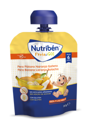 Nutribén Fruta&go! Pear, banana, orange and biscuit 90g