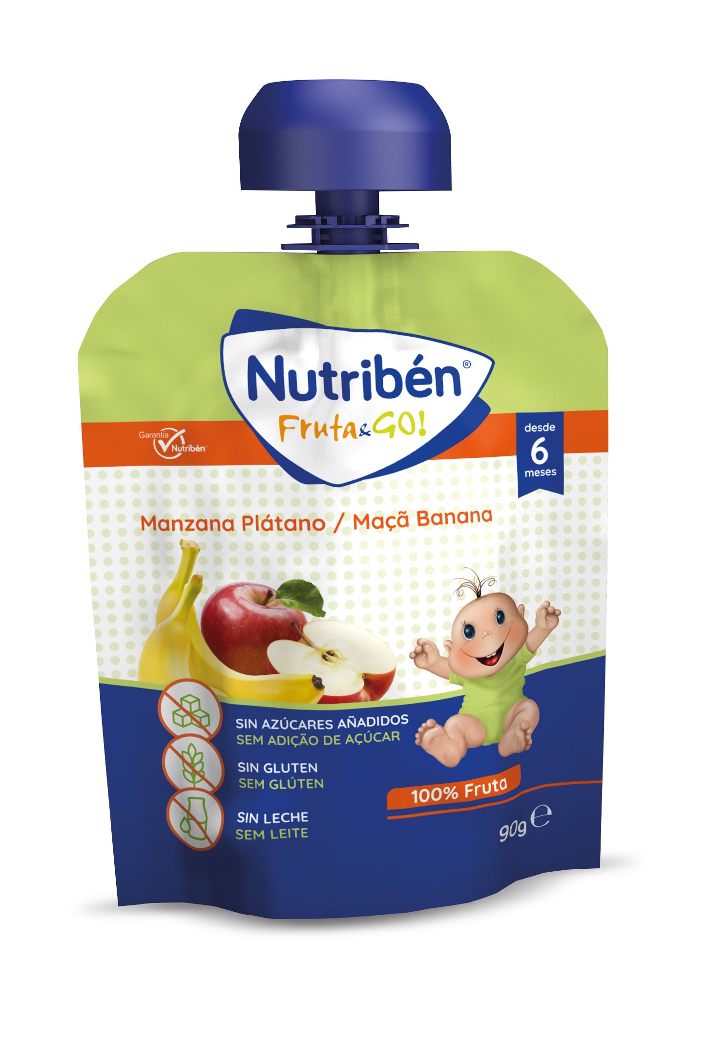 Nutribén Fruta&go! Maçã e banana 90g