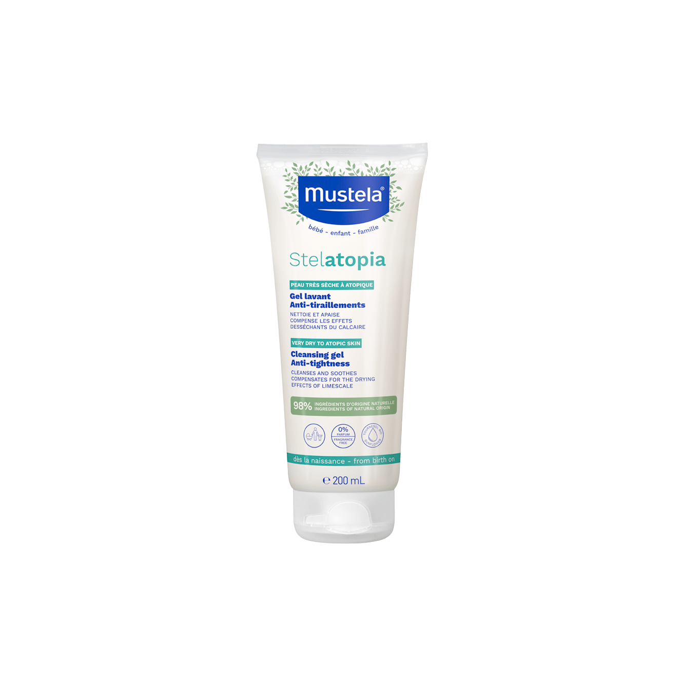 Mustela Stelatopia Gel de Limpeza para pele atópica 200ml