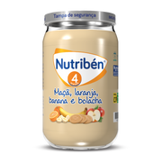 Nutribén apple, orange, banana and biscuit flavored jar, 235g