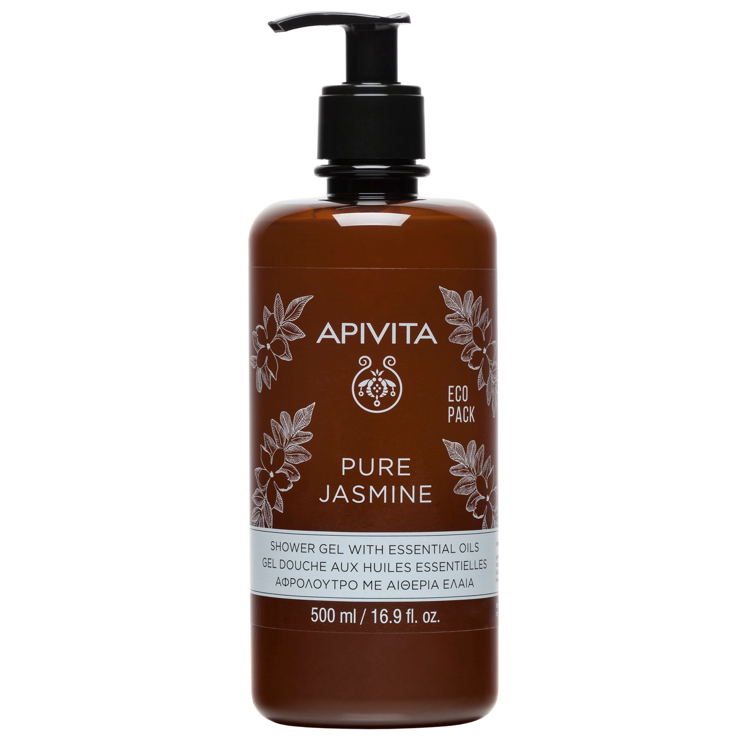 APIVITA Pure Jasmine Shower Gel with Essential Oils Ecopack