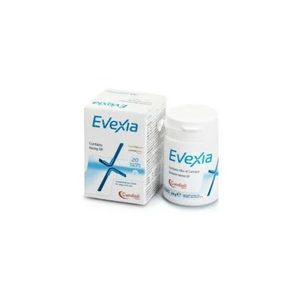 Candioli Evexia 20 Comprimidos – Suplemento Analgésico e Anti-inflamatório para Cães e Gatos