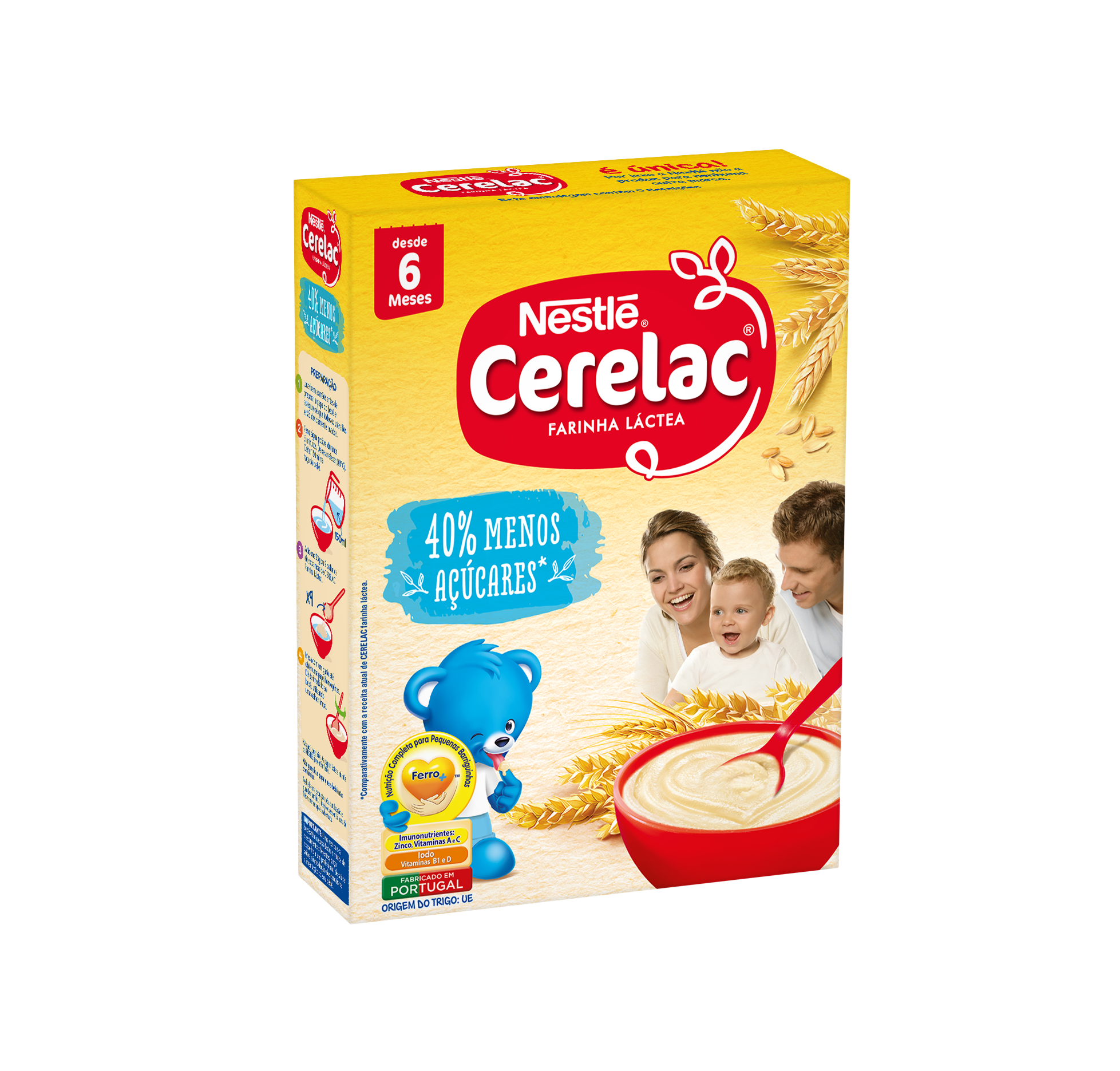 Nestlé Cerelac Farinha Láctea -40% Açúcares 250g