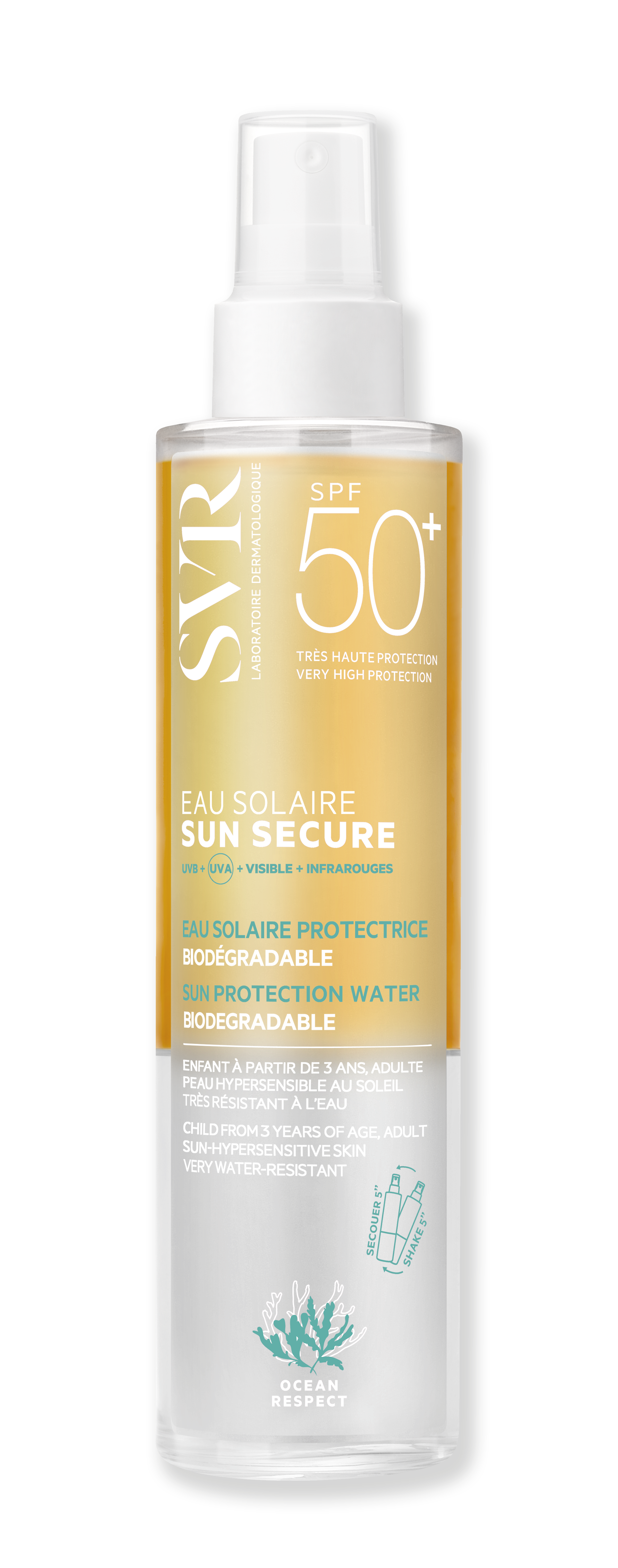 SVR Sun Secure Água Solar SPF50+ 200ml