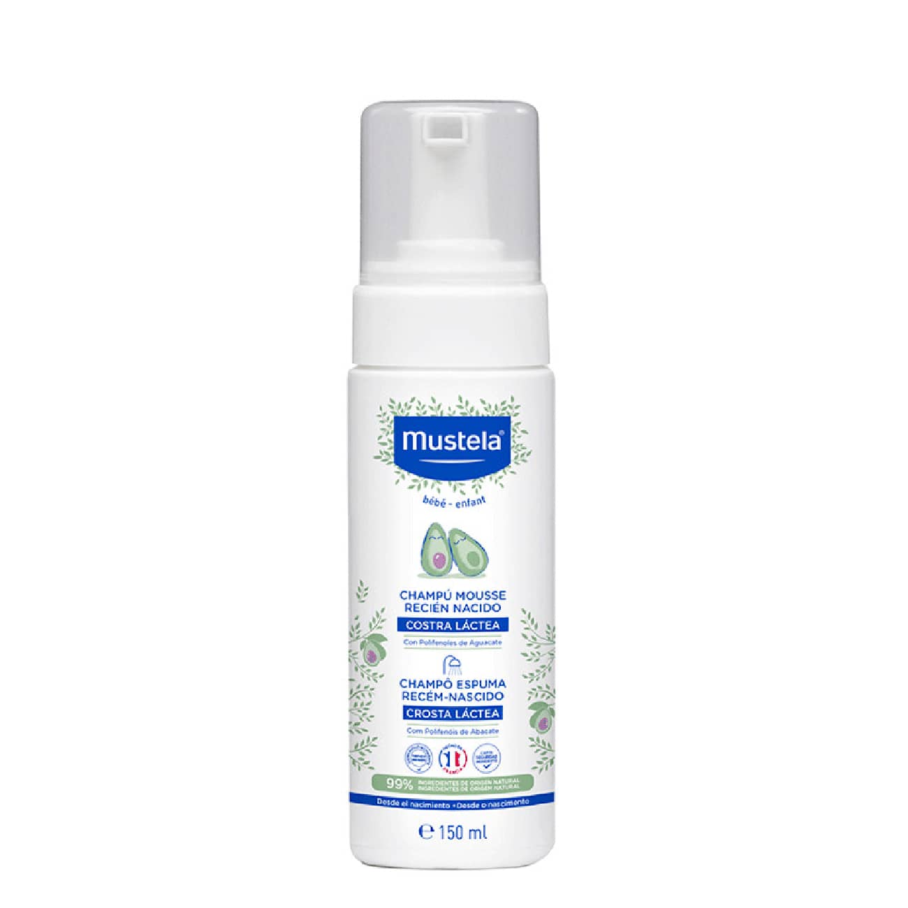 Mustela Champô Espuma Recém-Nascido 150ml