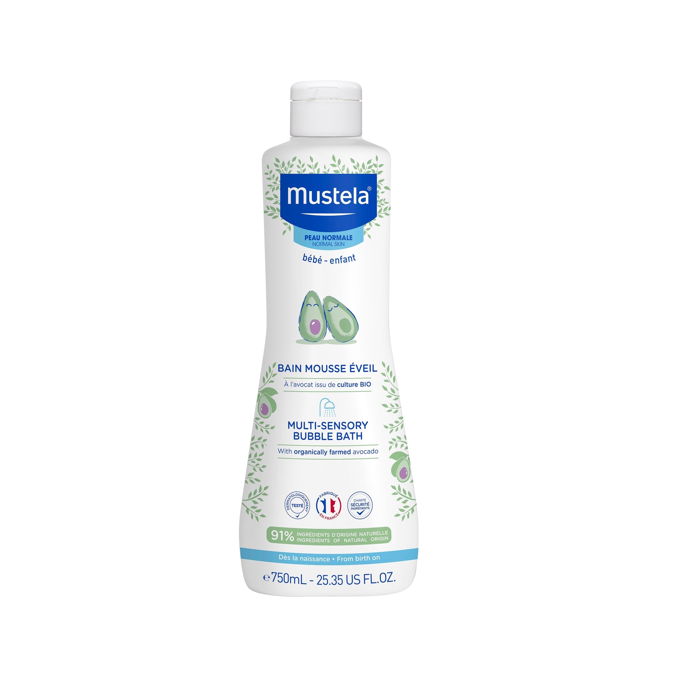 Mustela Espuma de Banho Sensorial 750 ml