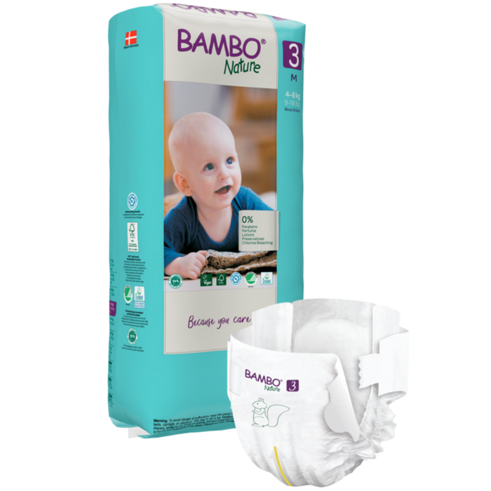 Bambo PACK XL Eco-Friendly Diapers Size 3 4-8 kg