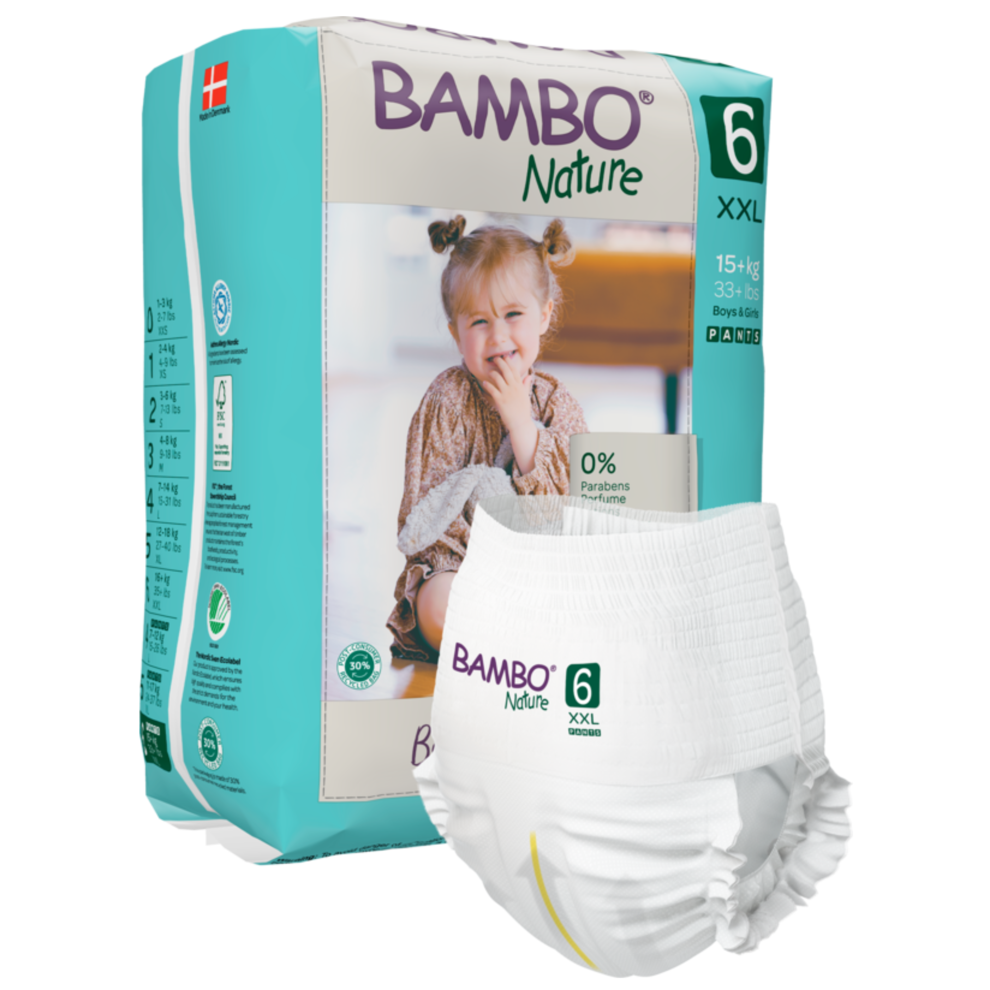 Bambo Diapers Ecological Underwear T6 16kg+