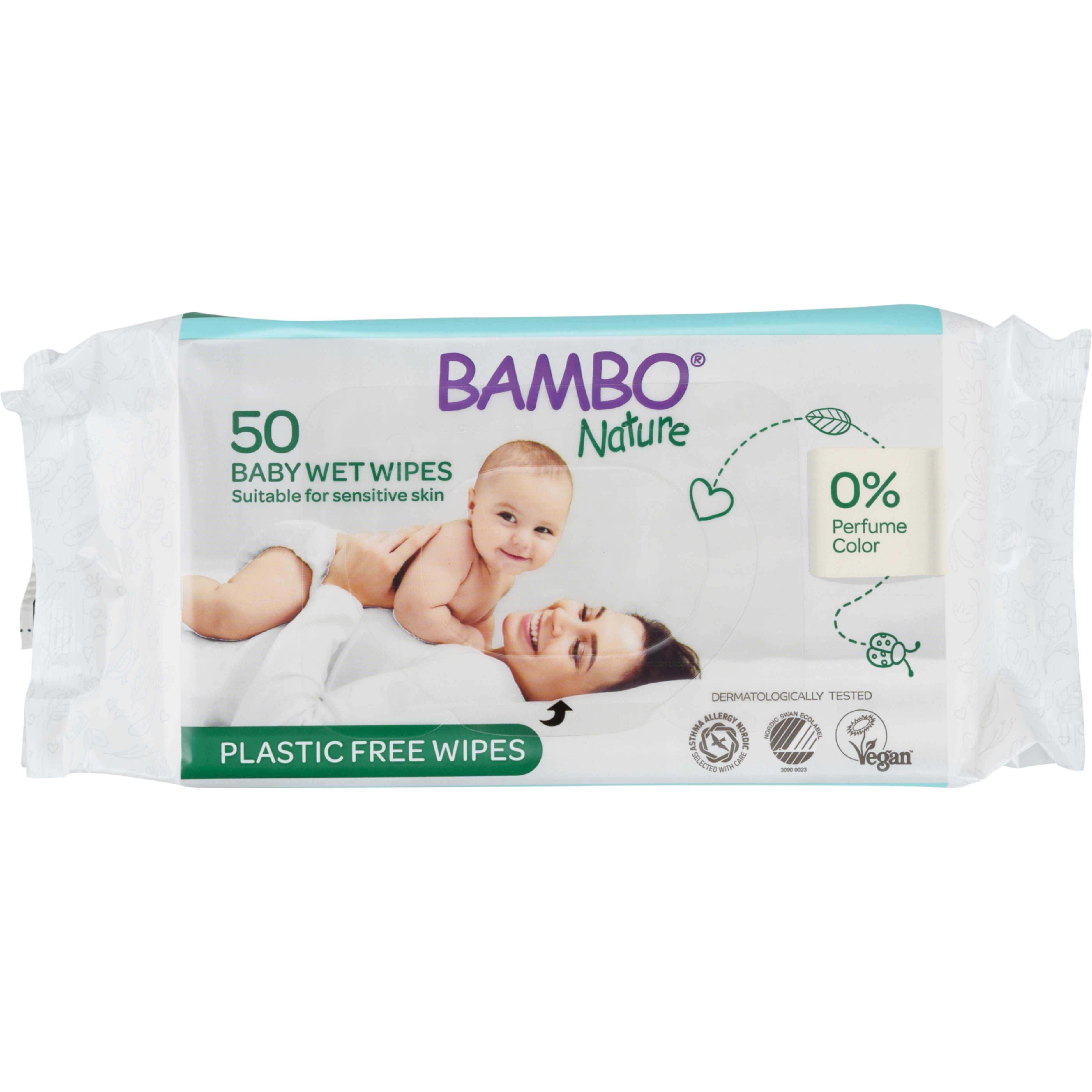 Bambo Toalhitas BIO para Bebé x50