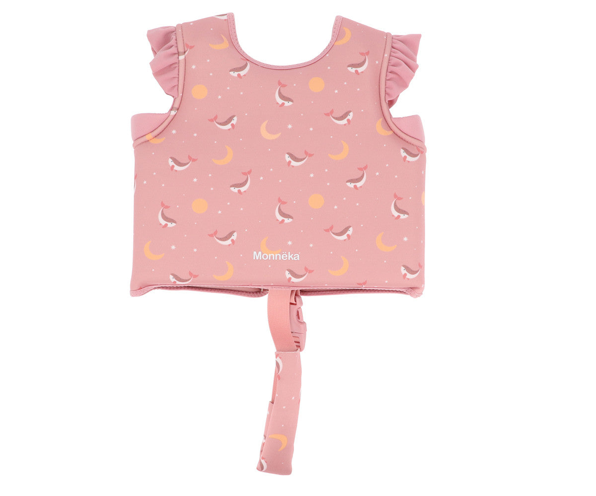 Monneka Colete Flutuador Whale Pink 2-3a 101248