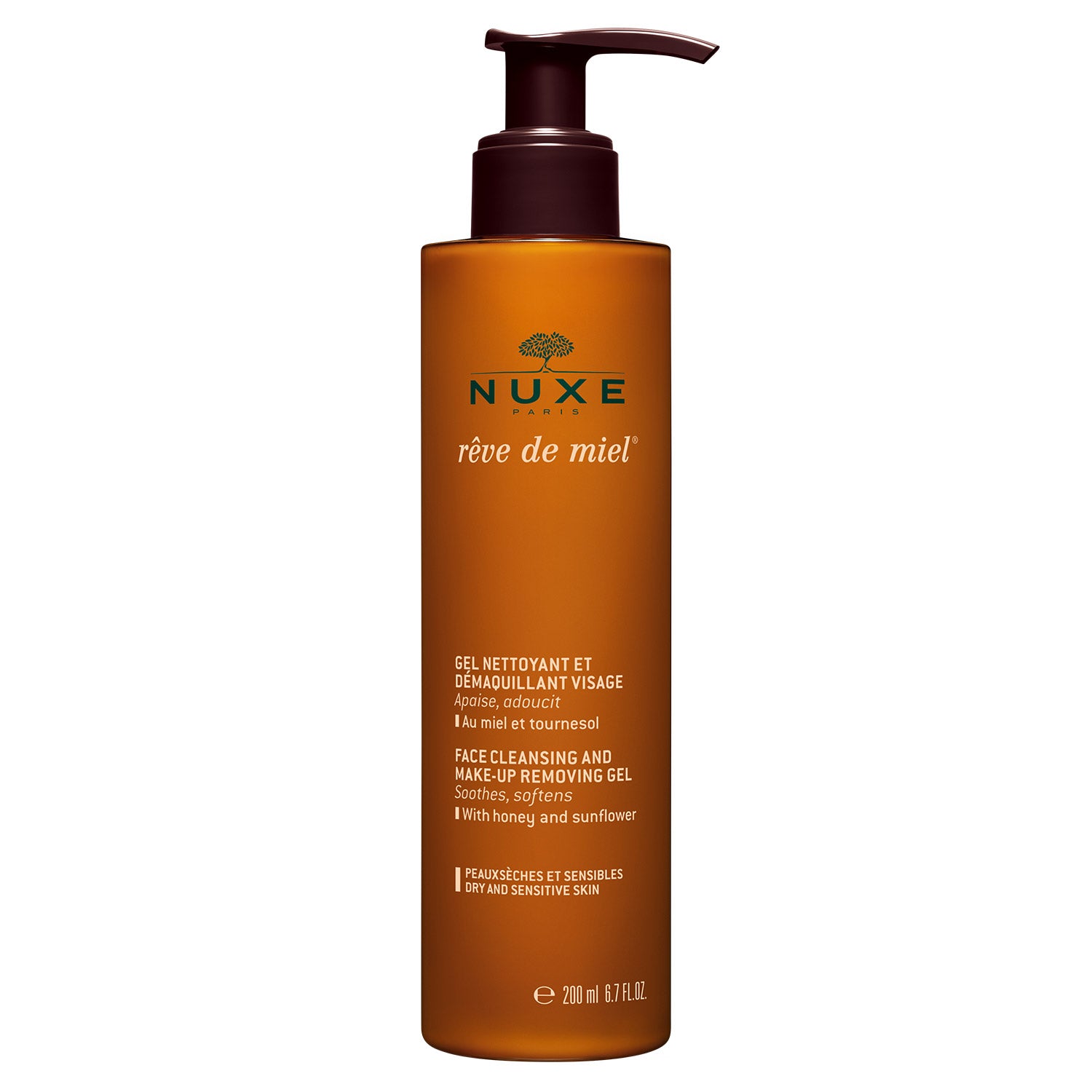 Nuxe Rêve de Miel 
Gel de Limpeza e Desmaquilhante Rosto 200ml