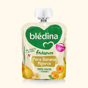 Blédina Frutapura Saqueta Banana Pêra Alperce 90g +6m