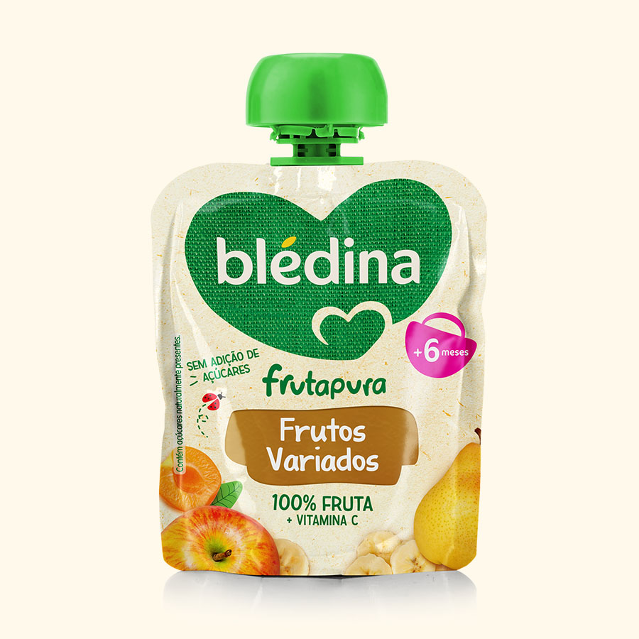 Blédina Frutapura Saqueta Frutos Variados 90g +6m