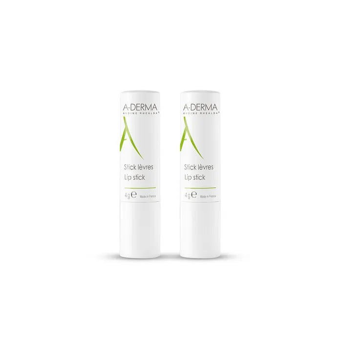 A-Derma Stick Labial lábios frágeis e secos 2x 4g