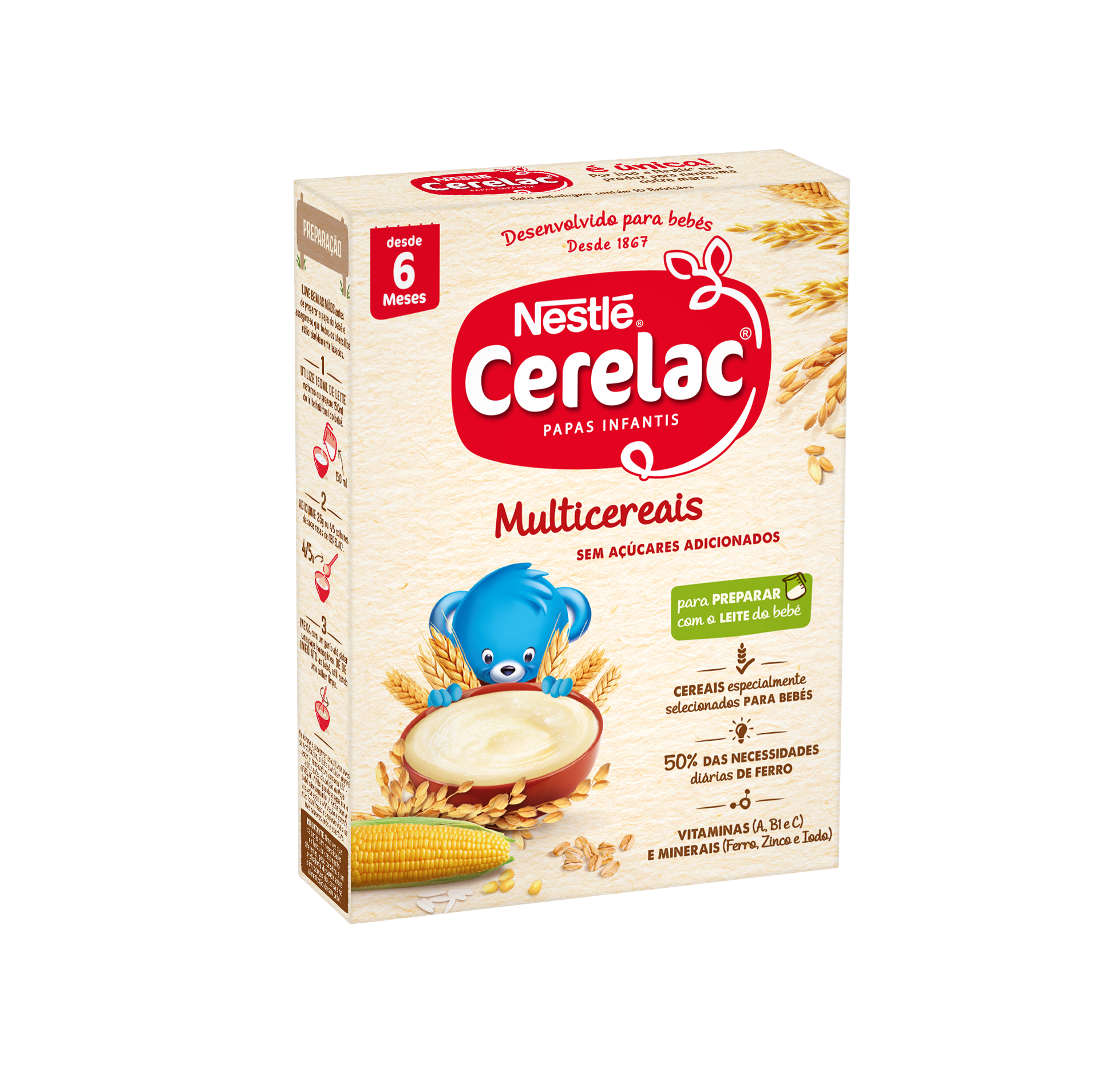 Nestlé Cerelac Multicereais Não-Láctea 250g