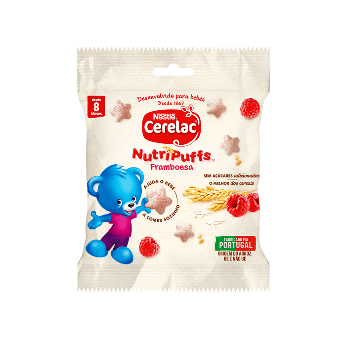 Nestlé Cerelac NUTRIPUFFS Framboesa 7g