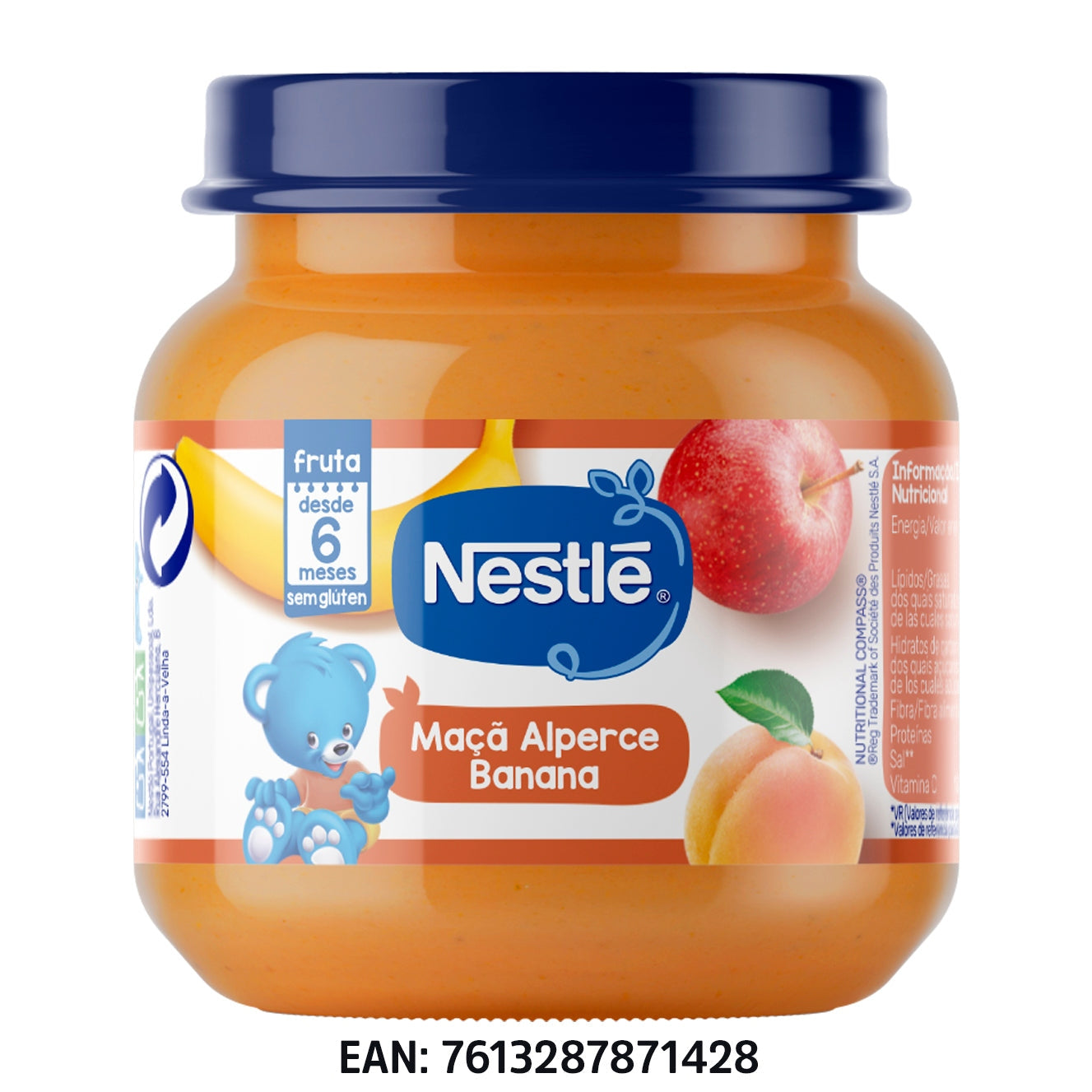 Nestlé Maça Alperce Banana 125g