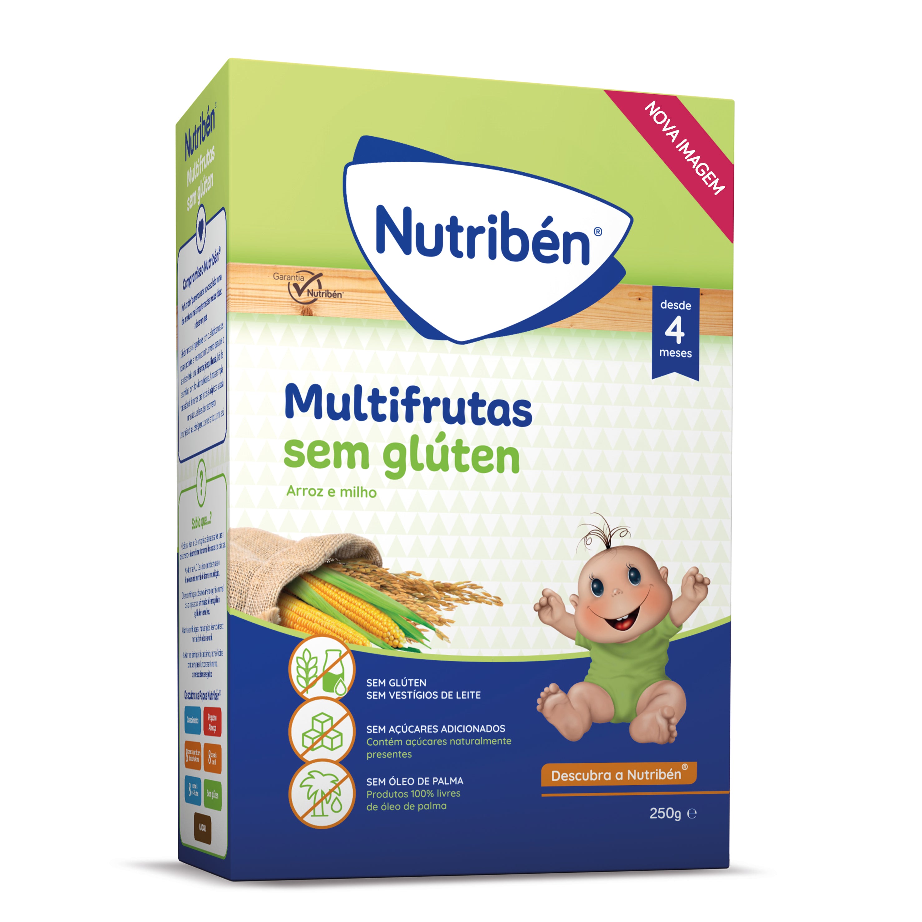 Nutribén Papa Não Láctea Multifrutas 250g