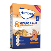 Nutribén 8-cereal and honey porridge with non-dairy Maria biscuits 250g