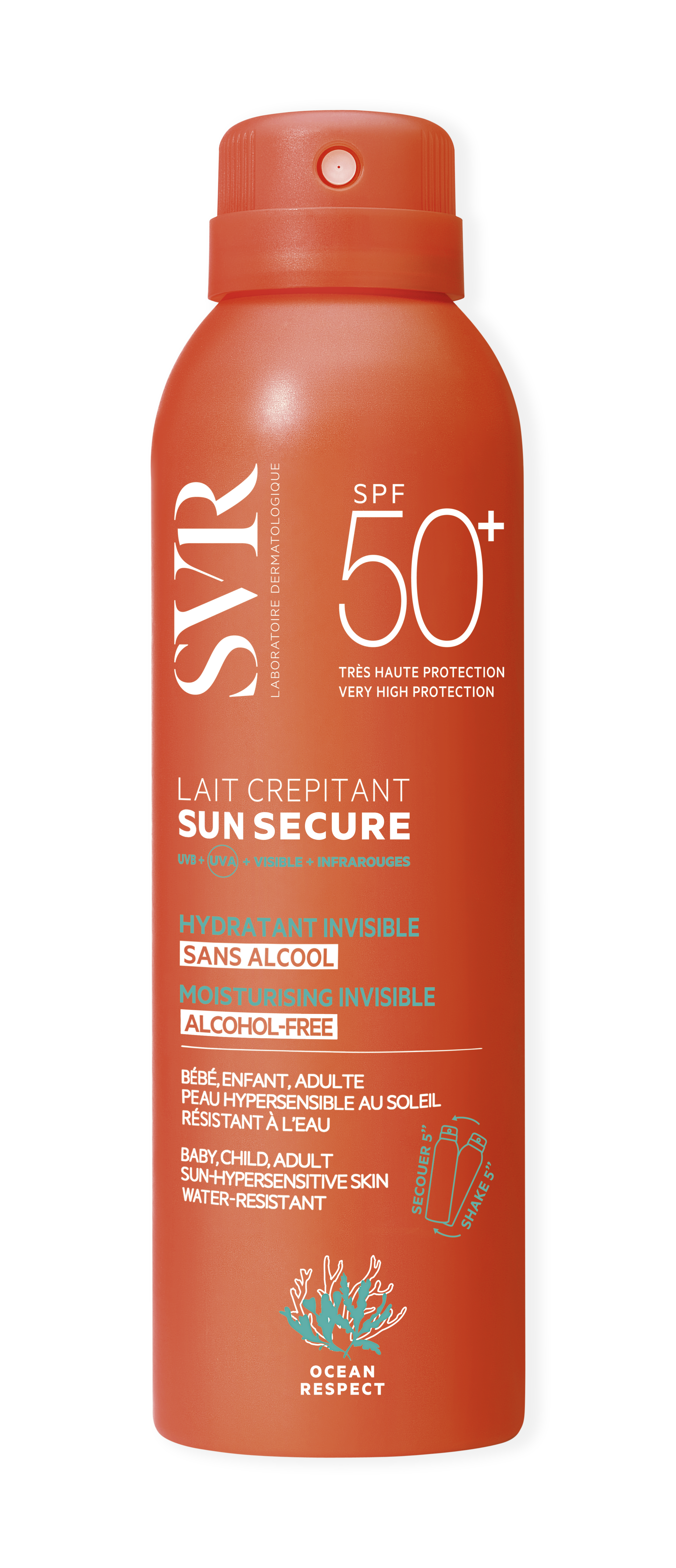 SVR Sun Secure Leite Crepitante SPF50+ 200ml