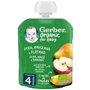 Nestlé Gerber Organic Pera Maçã Banana 90g
