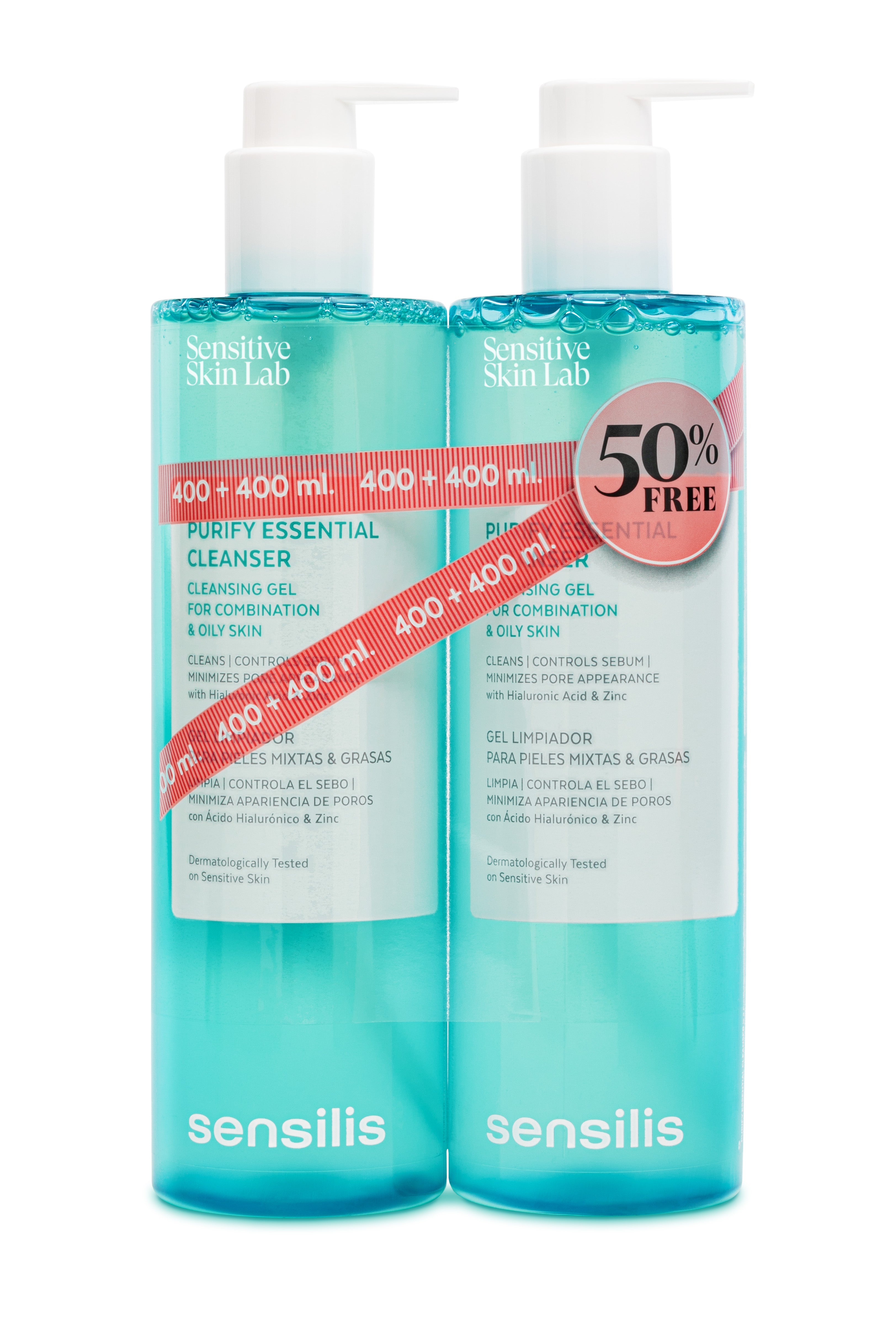 Sensilis Duplo Purify Essential Cleanser 400ml + 400ml