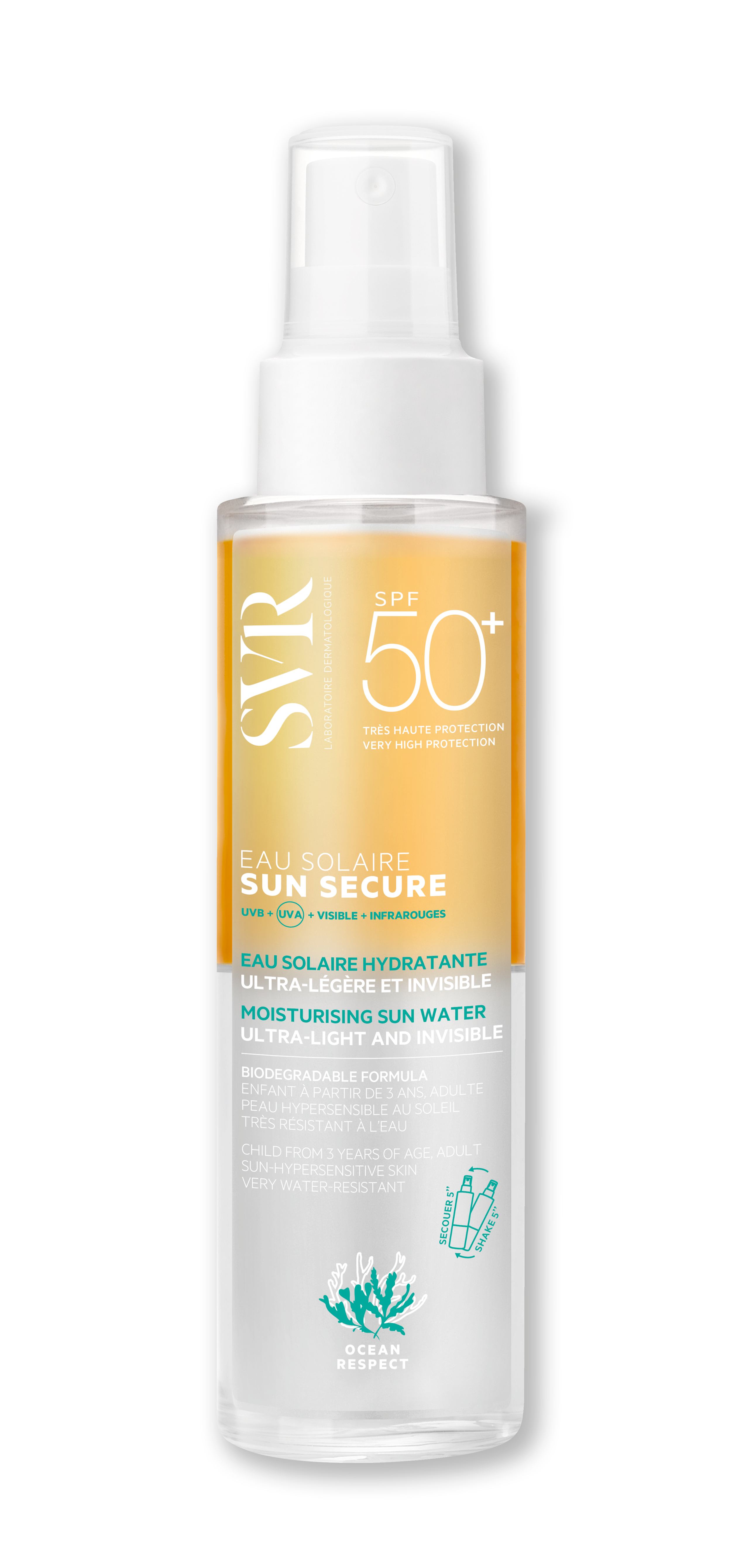 SUN SECURE EAU SOLAIRE FPS50+ 100ML
