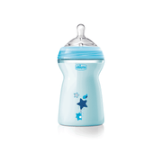 Chicco Biberão Natural Feeling Silicone Azul 330mL (6m+)