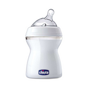 Chicco Biberão Natural Feeling Silicone Branco 330mL (6m+)