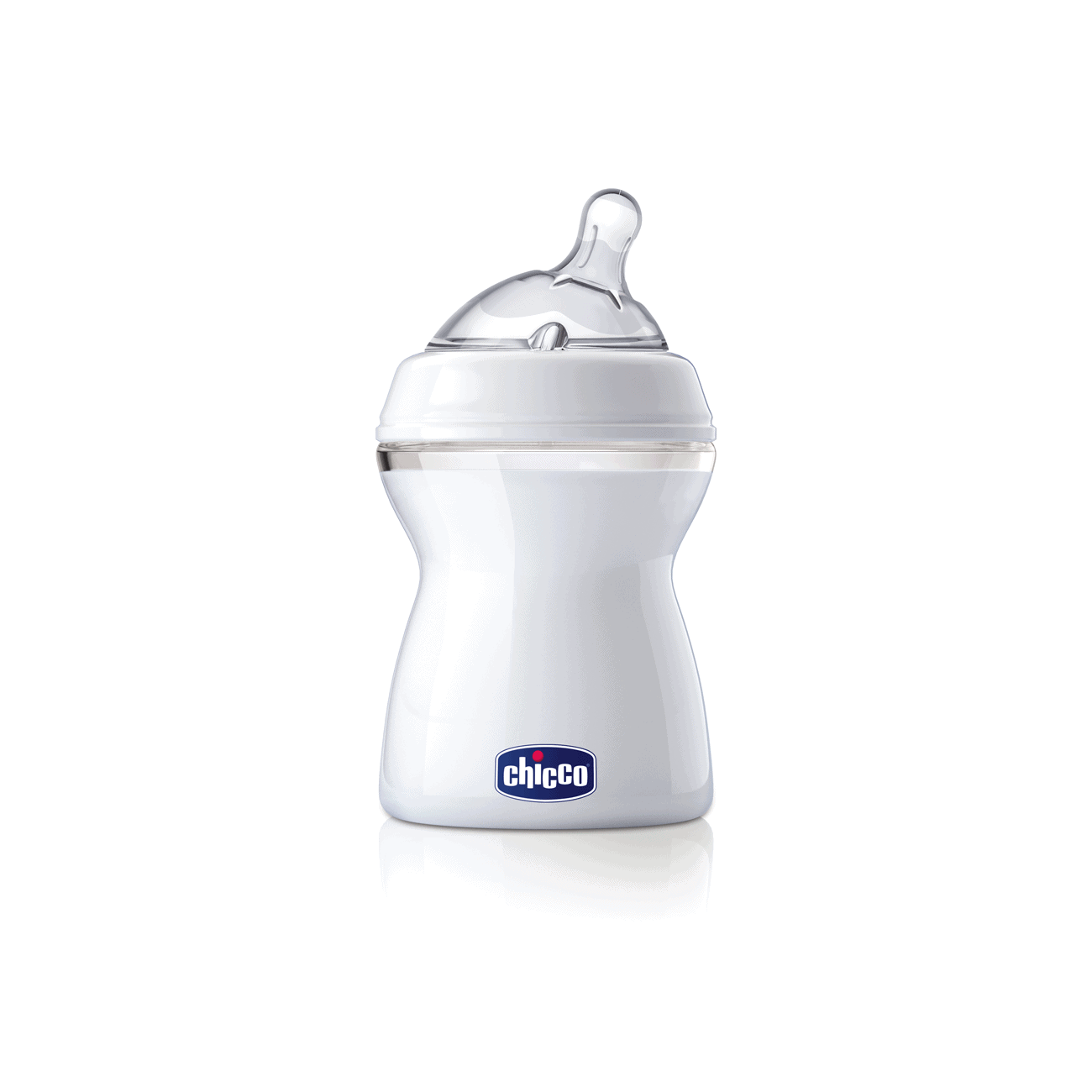 Chicco Biberão Natural Feeling Silicone Branco 250mL (2m+)