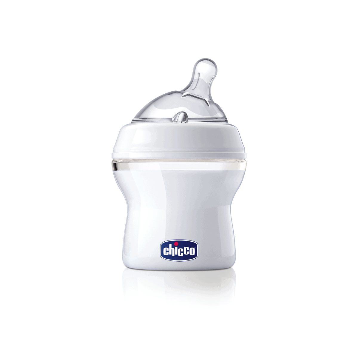 Chicco Biberão Natural Feeling Silicone Branco 150mL (0m+)