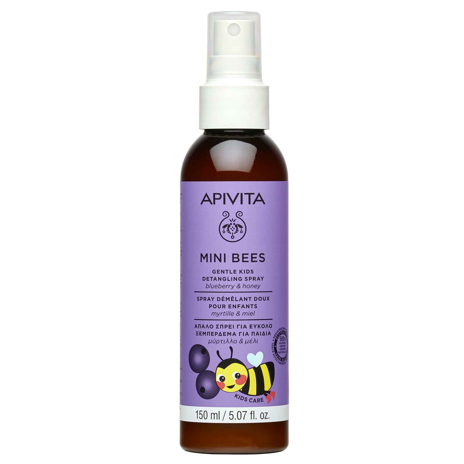 APIVITA Mini Bees Detangling Spray with Blueberry and Honey