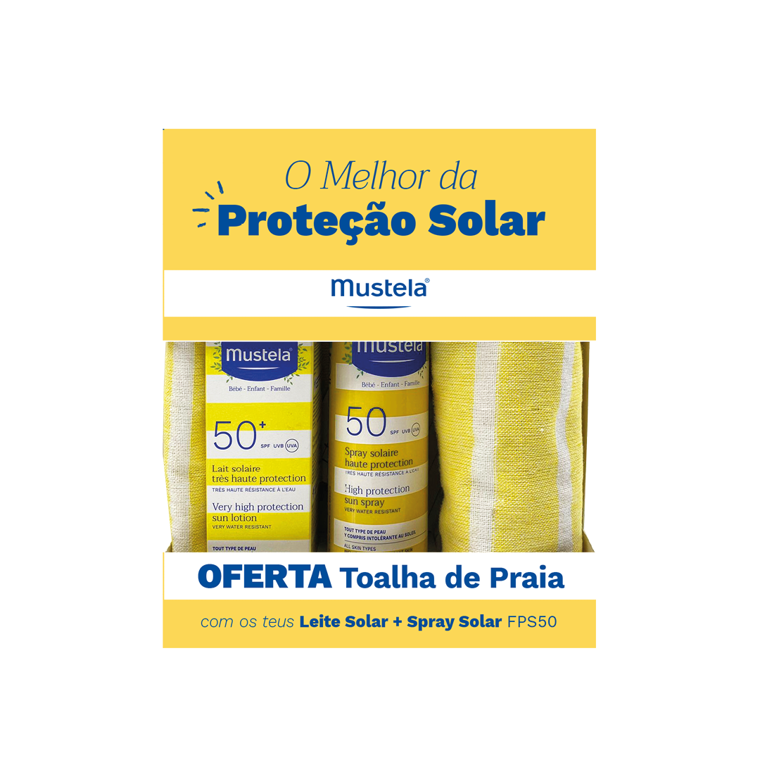 Mustela Pack Essenciais SPF 50+ e Oferta de Toalha de Praia