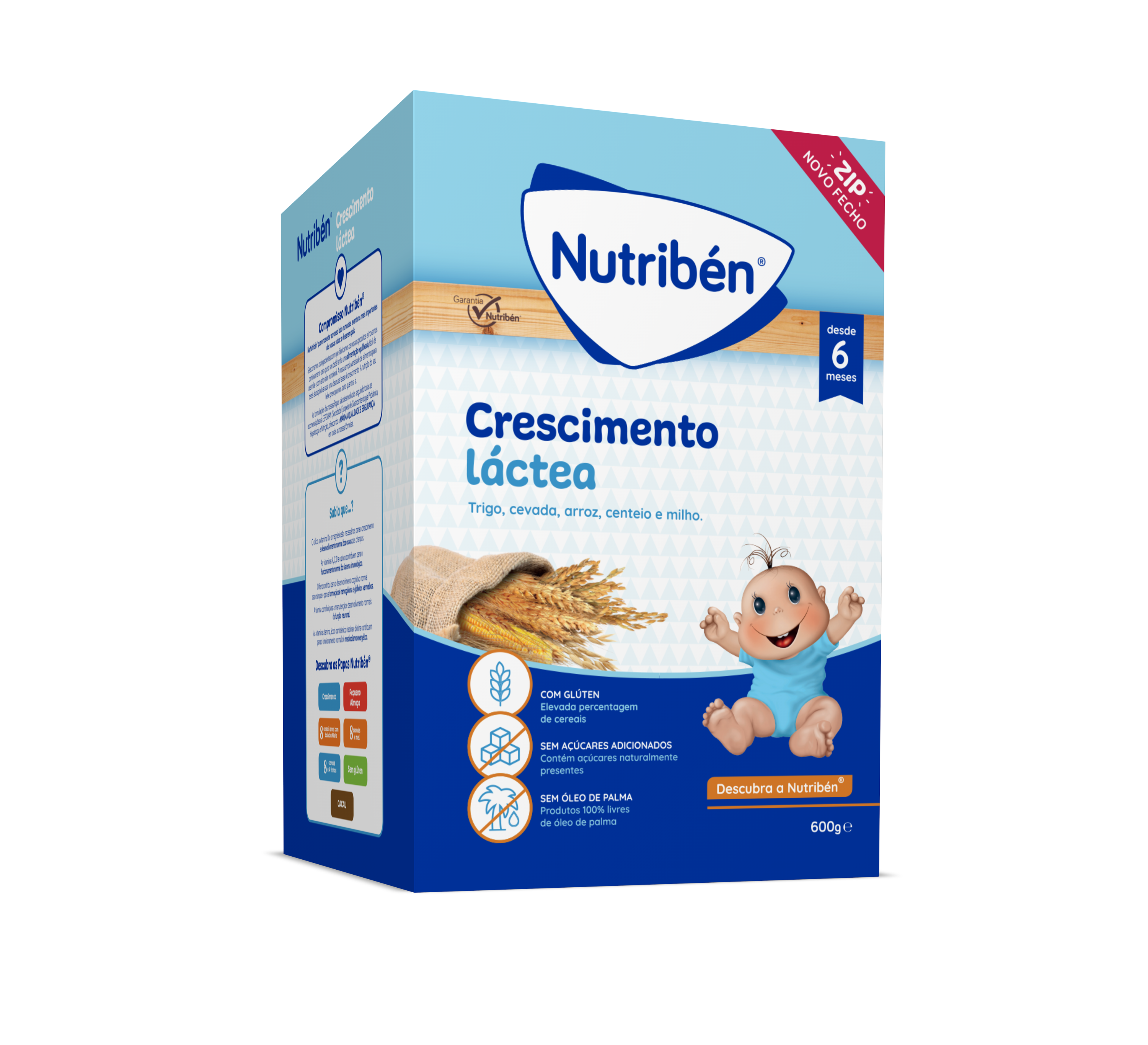 Nutribén milk-based growth porridge 600g