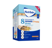 Nutribén milk-based porridge with 8 cereals and 4 fruits, 600g
