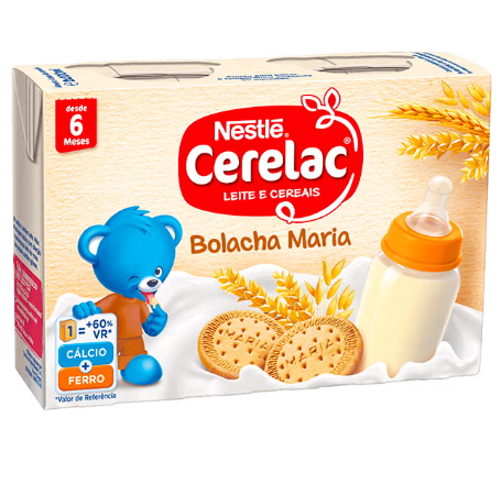 Nestlé Cerelac Bolacha Maria 2x200ml