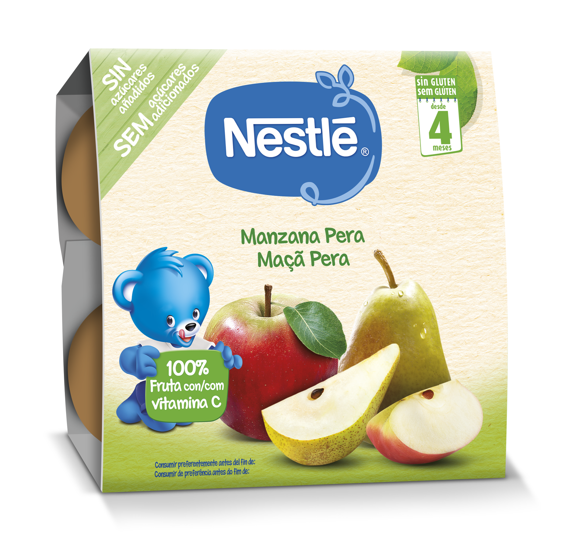 Nestlé Maçã Pera 4x100g