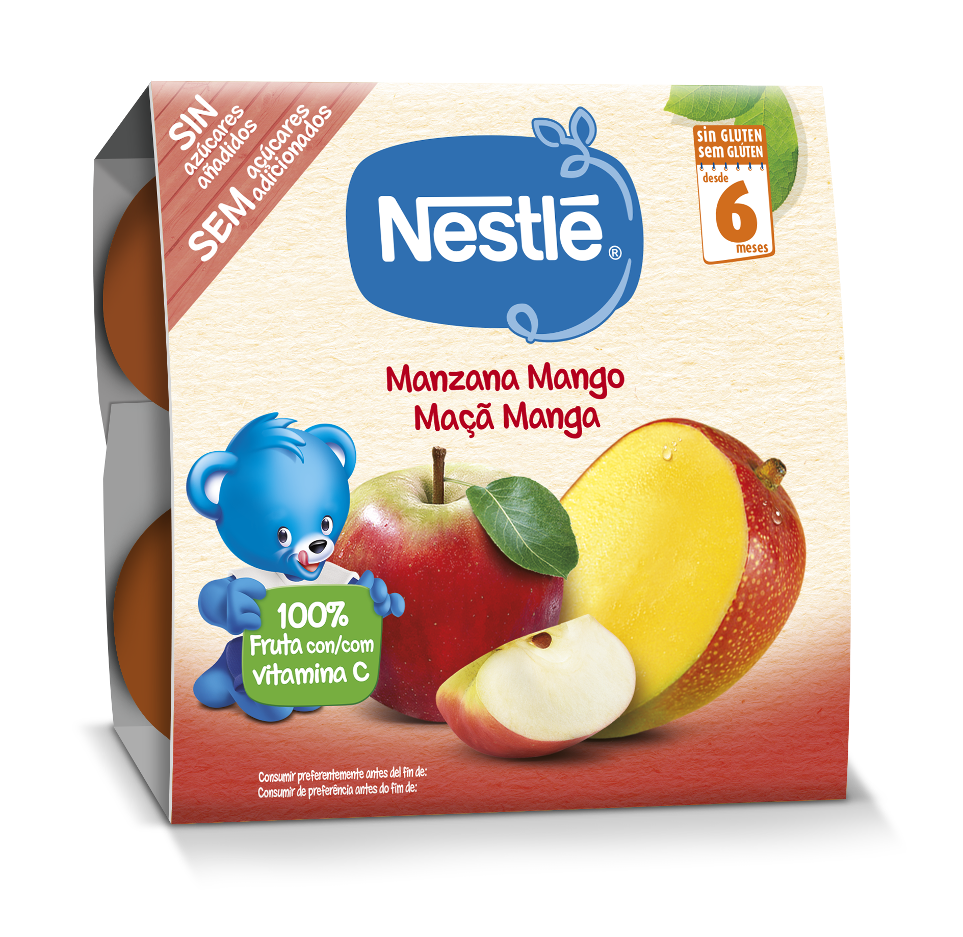 Nestlé Maçã Manga 4x100g
