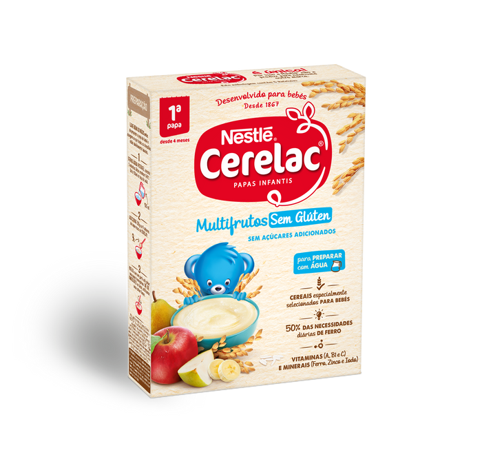 Nestlé Cerelac Multifrutos s/Glúten Láctea 250g