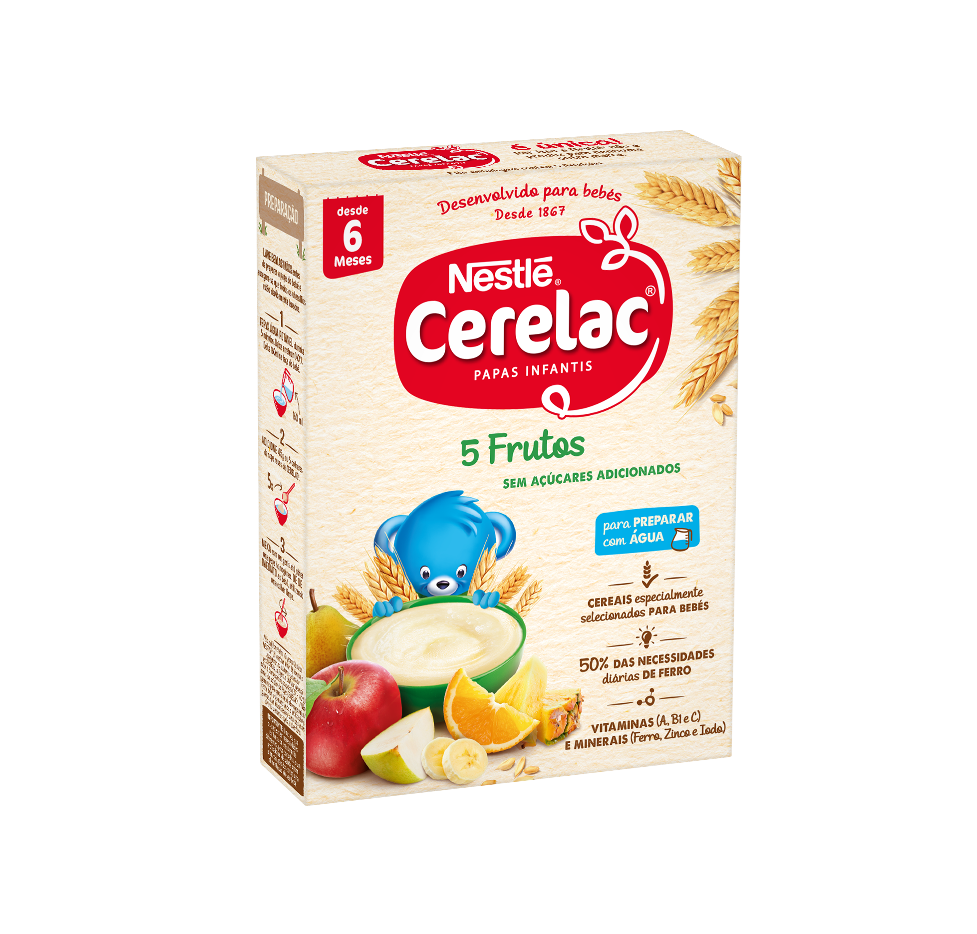 Nestlé Cerelac 5 Frutos Láctea 250g