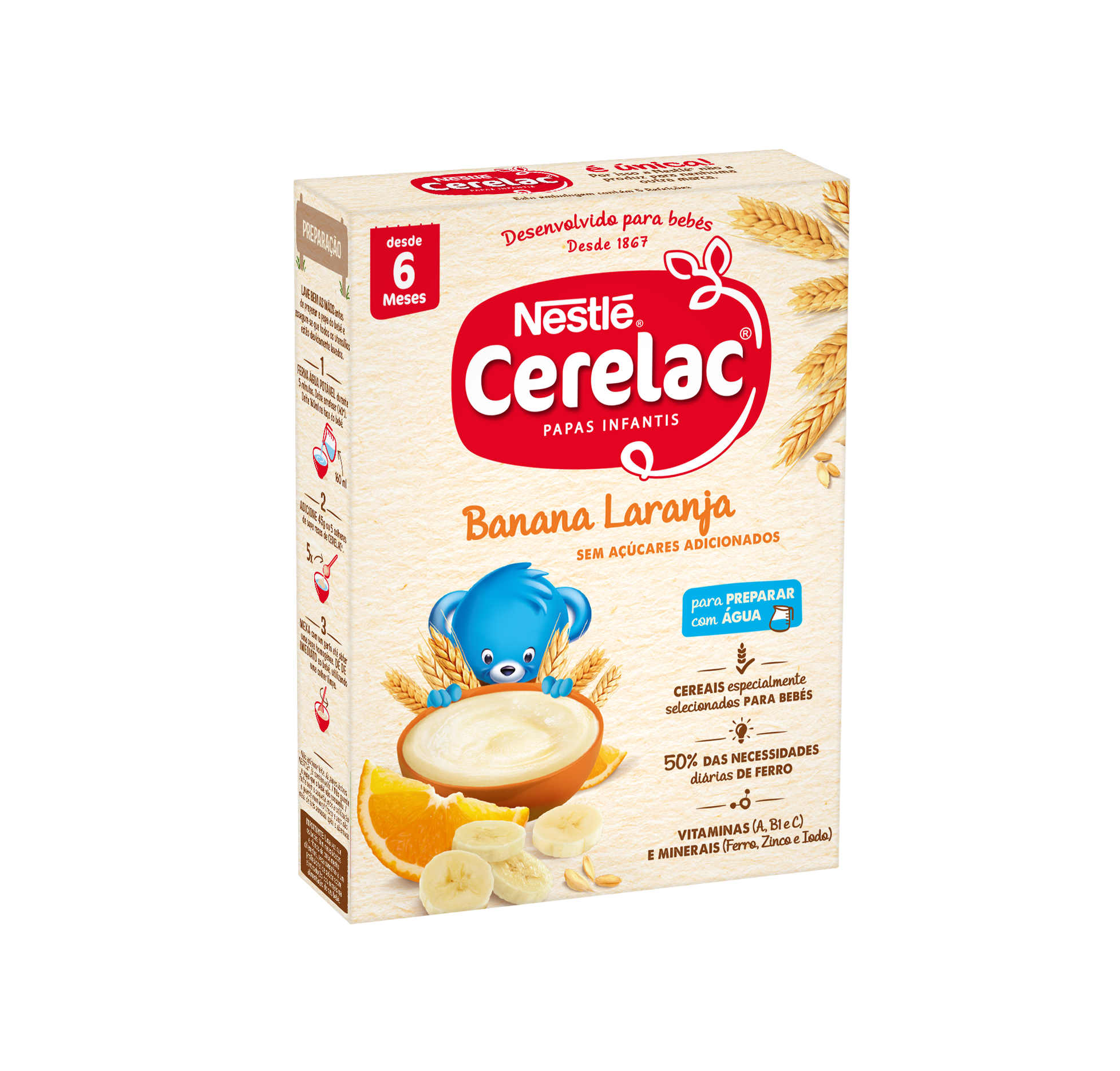 Nestlé Cerelac Banana Laranja Láctea 250g